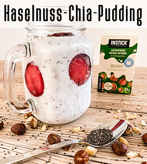 Haselnuss-Chia-Pudding mit INSTICK 